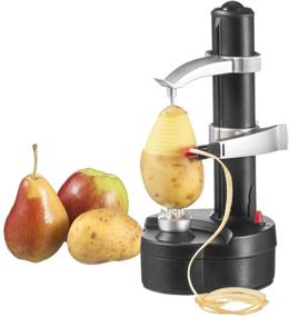 img 4 attached to 🥔 Multifunction Electric Potato Peeler, Automatic Rotating Fruit Apple Peeling Machine - Kitchen Peeling Tool for Efficient Peeling