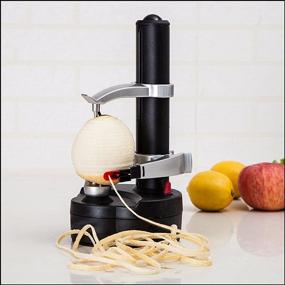 img 2 attached to 🥔 Multifunction Electric Potato Peeler, Automatic Rotating Fruit Apple Peeling Machine - Kitchen Peeling Tool for Efficient Peeling