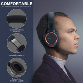 img 3 attached to 🎧 LORELEI X8 Over-Ear Wired Headphones: Lightweight, Foldable, and Portable with Microphone and Tangle-Free Nylon Line - Ideal for Smartphone, Tablet, Computer, Mp3/4 (Dark Blue)