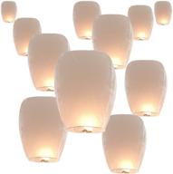 🏮 30-pack biodegradable paper sky lanterns - chinese lanterns for wedding, new year, birthday party celebration - environmentally friendly & flying wish lanterns (30pack(1)) logo
