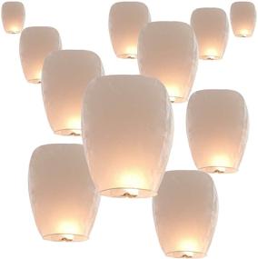 img 4 attached to 🏮 30-Pack Biodegradable Paper Sky Lanterns - Chinese Lanterns for Wedding, New Year, Birthday Party Celebration - Environmentally Friendly & Flying Wish Lanterns (30pack(1))