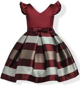 img 2 attached to Unleash Your Little Girl's Beauty with OURDREAM Ruffles Dresses - Stunning Sleeveless Attire for Girls' Clothing