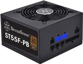 img 4 attached to 💡 Эффективный и модульный блок питания SilverStone ATX мощностью 550 Вт - ST55F-PB