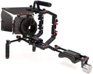 📷 filmcity dslr camera shoulder support rig kit with cage & matte box: enhance stability and control for dv hdv dslr video camcorders – includes free offset z bracket (fc-02) logo