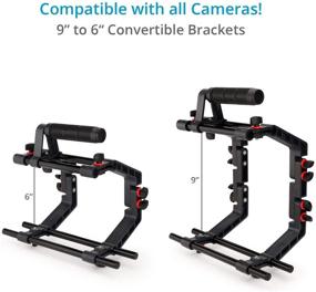 img 2 attached to 📷 FILMCITY DSLR Camera Shoulder Support Rig Kit with Cage & Matte Box: Enhance Stability and Control for DV HDV DSLR Video Camcorders – Includes Free Offset Z Bracket (FC-02)