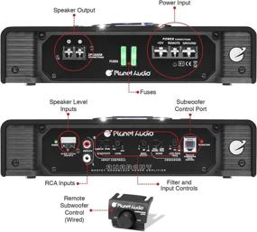 img 2 attached to 🚗 Planet Audio AC2500.1M Monoblock Car Amplifier - High Power, Stable at 2/4 Ohm, Class A/B, Mosfet Power Supply, Remote Subwoofer Control - Up to 2500 Watts Max Power