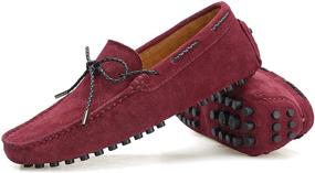 img 2 attached to Yldsgs Bow Tie Leather Driving Moccasins