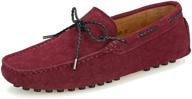 yldsgs bow tie leather driving moccasins logo