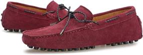 img 1 attached to Yldsgs Bow Tie Leather Driving Moccasins