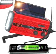 🌞 5000mah hand crank emergency weather radio, solar powered survival am fm noaa radio logo
