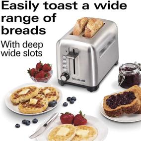 img 3 attached to 🍞 Hamilton Beach Professional 22991 Toaster with Deep and Wide Slots for Artisan Bread, Bagels, Sure-Toast Technology, Auto Shutoff, 2-Slice, Stainless Steel