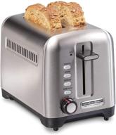 🍞 hamilton beach professional 22991 toaster with deep and wide slots for artisan bread, bagels, sure-toast technology, auto shutoff, 2-slice, stainless steel логотип