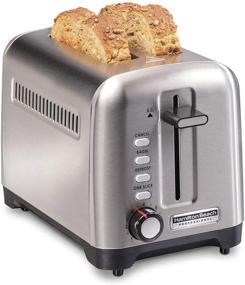 img 4 attached to 🍞 Hamilton Beach Professional 22991 Toaster with Deep and Wide Slots for Artisan Bread, Bagels, Sure-Toast Technology, Auto Shutoff, 2-Slice, Stainless Steel