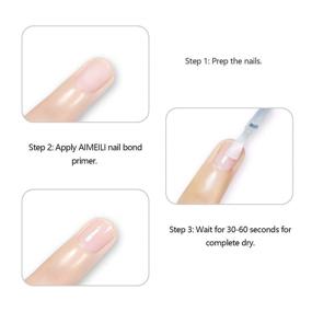 img 1 attached to 💅 AIMEILI Nail Prep Bond Primer: Enhanced UV LED Gel Foundation for Acrylic Powder and Builder Gel