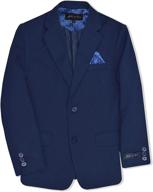 👔 stylish johnnie lene dress up boys' blazer jacket: refined elegance for young gentlemen logo