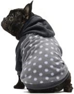 🐾 fitwarm fleece pink polka dot pet clothes hoodie sweatshirts for dogs and cats логотип