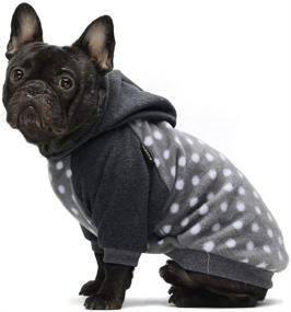 img 3 attached to 🐾 Fitwarm Fleece Pink Polka Dot Pet Clothes Hoodie Sweatshirts for Dogs and Cats