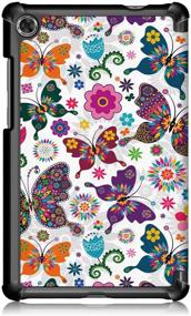 img 2 attached to 🦋 Gylint Lenovo Tab M8 TB-8505F Case - Slim Lightweight Trifold Stand Cover for Lenovo Tab M8 TB-8505F / TB-8505X Tablet with Butterfly Design