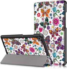 img 4 attached to 🦋 Gylint Lenovo Tab M8 TB-8505F Case - Slim Lightweight Trifold Stand Cover for Lenovo Tab M8 TB-8505F / TB-8505X Tablet with Butterfly Design