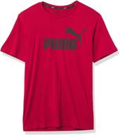 👕 puma men's activewear essentials in medium heather gray логотип