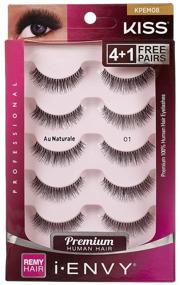 img 4 attached to 👁️ Kiss I Envy Au Naturale False Eyelashes (KPEM08) - Enhance Your Natural Beauty!