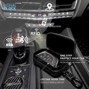 img 3 attached to 🔒 Ultimate Key Fob Protection: Faraday Bags for RFID/Bluetooth/GPS Blocking and Car Security Cage