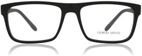 img 3 attached to Eyeglasses Giorgio Armani BLACK RUBBER