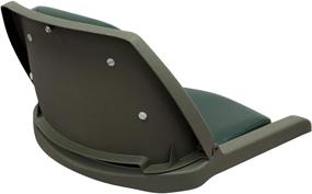 img 1 attached to 🚣 Мудрое 8WD139 Формованное сиденье для рыболовной лодки со спинкой-подушками - морская степень, зеленая оболочка и подушка.