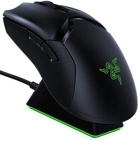 img 4 attached to Обновленная беспроводная игровая мышка Razer Viper Ultimate Hyperspeed - самая легкая в своем классе с RGB-док-станцией для зарядки.