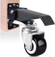 🔧 solejazz workbench caster kit: 660 lbs capacity, heavy duty wheels, all steel construction, 4 pack - includes bonus install template logo