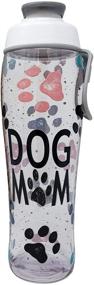 img 4 attached to Premium Dog Mom Water Bottle: Chug Cap & Carry Loop, 30 ounces