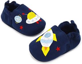 img 3 attached to 👶 BENHERO Infant Baby Boys Girls Soft Sole Cartoon Slipper Moccasins - Toddler First Walker House Walking Crib Shoes with Soft Soles