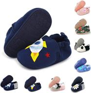 👶 benhero infant baby boys girls soft sole cartoon slipper moccasins - toddler first walker house walking crib shoes with soft soles logo