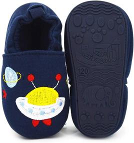 img 2 attached to 👶 BENHERO Infant Baby Boys Girls Soft Sole Cartoon Slipper Moccasins - Toddler First Walker House Walking Crib Shoes with Soft Soles