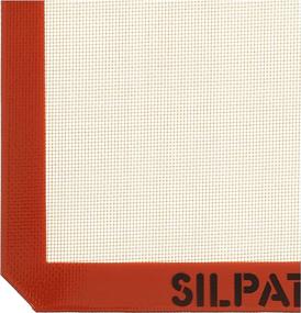 img 1 attached to 🍊 Silpat Baking Mat, Orange - Ultimate Medium-Sized Silicone Oven Mat