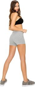 img 1 attached to 🩳 EttelLut Cotton Active Running Bike Leggings-Athletic Exercise Yoga Walking 7in/3in Shorts: Performance and Comfort in One