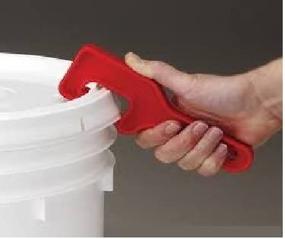 img 1 attached to 🍊 Linzer 5425 5-Gallon Paint Can Opener - Plastic, Large - Orange