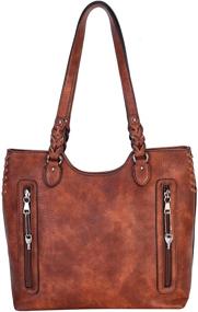 img 3 attached to Versatile and Stylish Mahogany Concealed Carry Purse: A Must-Have for Women's Handbags & Wallets!