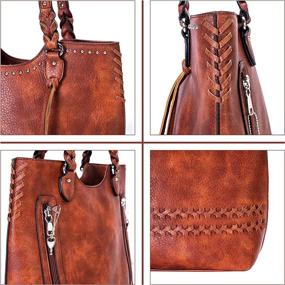 img 2 attached to Versatile and Stylish Mahogany Concealed Carry Purse: A Must-Have for Women's Handbags & Wallets!