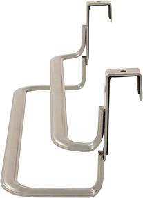 img 1 attached to 🛀 Spectrum Diversified Ashley Double Towel Bar: Sleek Over Cabinet Door Solution in Satin Nickel