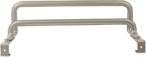 img 3 attached to 🛀 Spectrum Diversified Ashley Double Towel Bar: Sleek Over Cabinet Door Solution in Satin Nickel