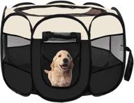 🏞️ convenient afulai foldable pet playpen ensures safe indoor/outdoor exercise for dogs, cats, rabbits & hamsters - comes with carrying case! logo