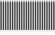 🎂 24-pack luter metallic birthday candles with holders - elegant black tall candles for birthday cake & cupcakes - ideal for party decoration, weddings, birthdays logo