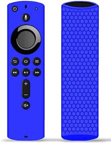 img 4 attached to Чехол для пульта ДУ TOKERSE для голосового пульта Alexa для Fire TV Stick 2020 / Fire TV Stick 4K / Fire TV Cube / Fire TV (3-го поколения) - чехол из силикона, совместимый со всеми новыми пультами управления второго поколения - темно-синий.