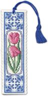 🌷 delft tulips cross stitch bookmark kit logo