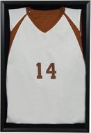 🏀 витрина для спортивной майки snap sports jersey wall display case shadow box, 20x30 дюймов, черная (seo-оптимизированная 17fp1658) логотип