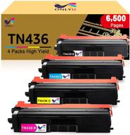 🖨️ onlyu compatible toner cartridge set for brother tn436 tn431 tn433 - hl-l8360cdw mfc-l8900cdw hl-l8360cdwt hl-l8260cdw mfcl8610cdw mfcl9570cdw printer (1 black, 1 cyan, 1 magenta, 1 yellow) logo