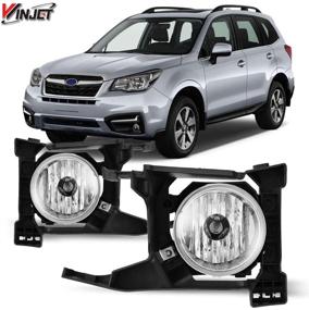 img 4 attached to Улучшенная совместимость: Winjet Driving Fog Lights для [2017-2018 Subaru Forester] с включенным переключателем и комплектом проводки