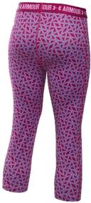 img 1 attached to Lively Lavender: Under Armour HeatGear Printed Girls' Active Clothing