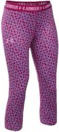 lively lavender: under armour heatgear printed girls' active clothing logo